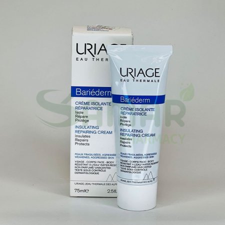 Uriage, Bariederm, Insulating Repairing Cream, Fragrance-Free 75 ml