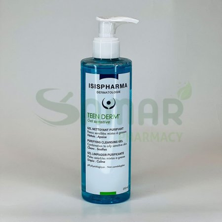 isispharma teen derm cleansing gel sensitive 250ml