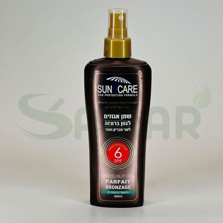 sun and care spf 6 hazel nut oil  bronzage 200ml