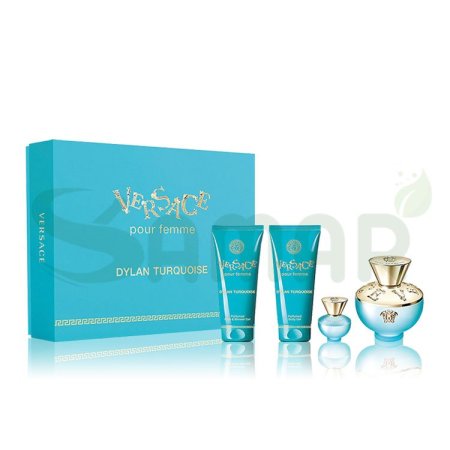 VERSACE POUR FEMME DYLAN TURQUOISE EDT SET 4PCS