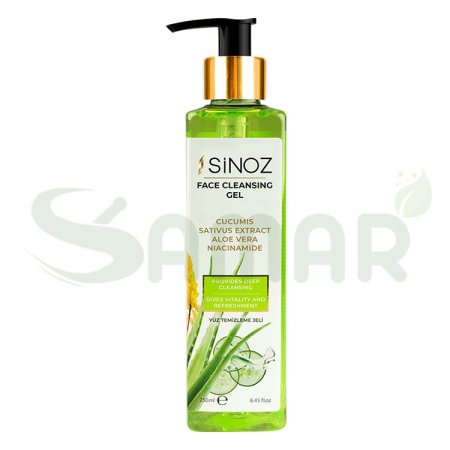 sinoz face cleansing gel with aloe vera 250ml