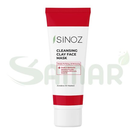 sinoz cleansing clay face mask