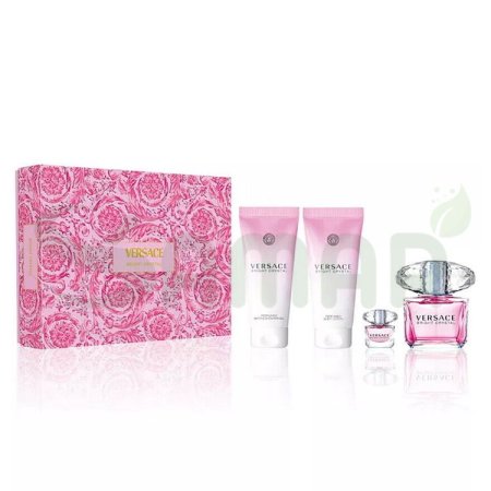 VERSACE BRIGHT CRYSTAL EDT SET 4PCS