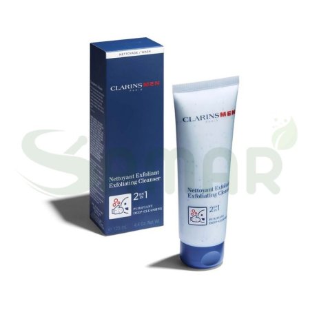 clarins men 2 in 1 exfoliant cleanser 125 ml