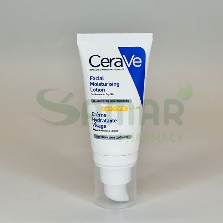 cerave facial moisturising lotion am spf50 52ml
