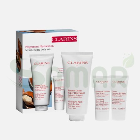 CLARINS PROGRAMME HYDRATATION MOISTURIZING BODY SET 3PCS