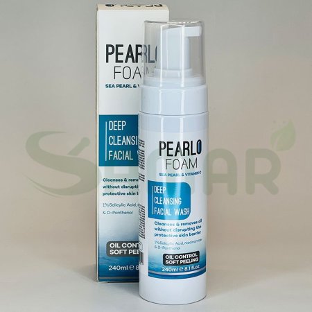 pearlo facial cleanser foam 240 ml