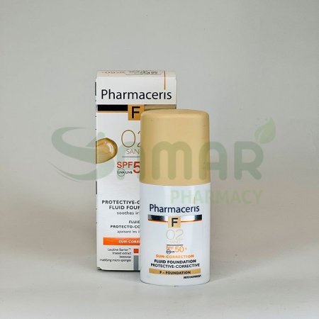 PHARMACERIS PROTECTIVE-CORRECTIVE FLUID FOUNDATION SPF50+ 02 (F) 30ML
