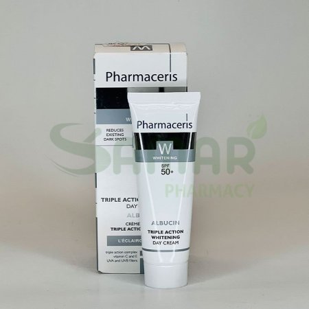 PHARMACERIS ALBUCIN TRIPLE ACTION WHITENING SPF50+ (W) 30ML