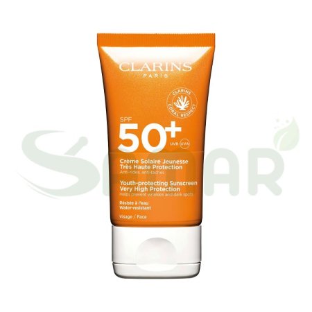 CLARINS SPF50 YOUTH PROTECTING SNUSCREEN VERY HIGH PROTECTION 50ML