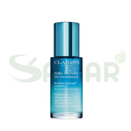 CLARINS HYDRA ESSENTIEL MOISTURIZES AND QUENCHES SUPERCHARGED BI-PHASE SERUM 30ML