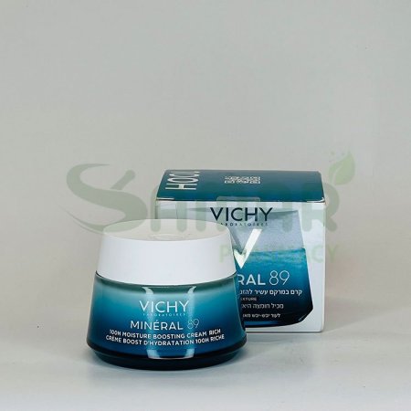 VICHY MINERAL 89 100H MOISTURE BOOSTING CREAM RICH TEXTURE 50ML