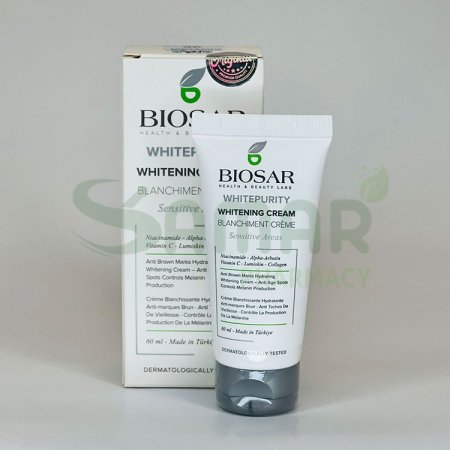BIOSAR WHITEPURITY WHITENING CREAM SENSITIVE AREAS 60ML
