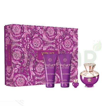 VERSACE DYLAN PURPLE POUR FEMME EDP SET 4PCS