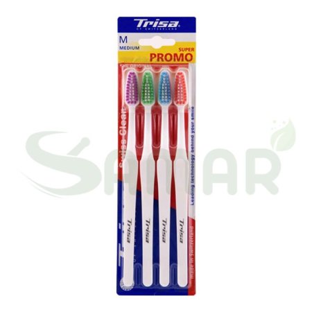 TRISA SWISS CLEAN TOOTHBRUSH 4PCS