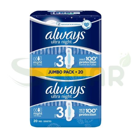 always ultranight 20pads