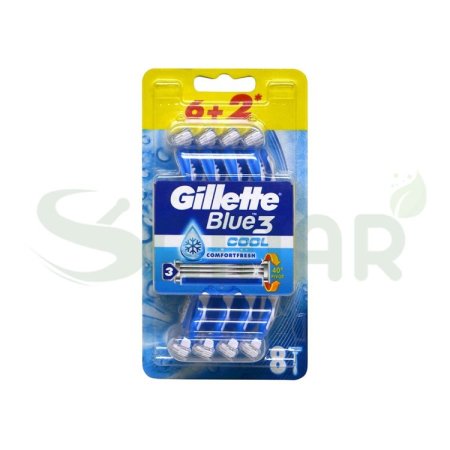 gillette blue 3 cool 8 pcs