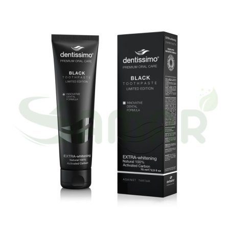dentissimo extra whitening black toothpaste 75 ml