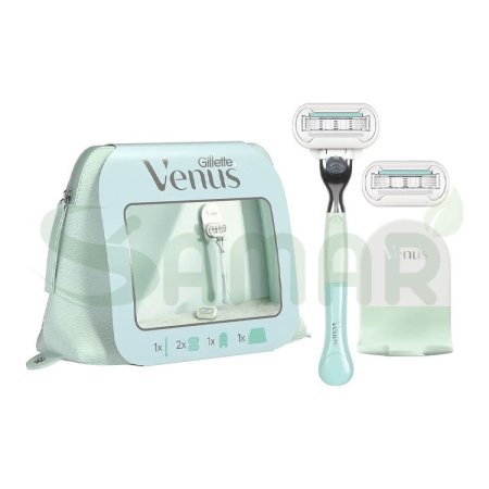 GILLETTE VENUS SET FOR WOMAN SHAVER+2RAZORS+CASE