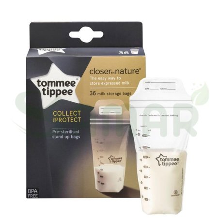 TOMMEE TIPPEE اكياس حفظ حليب 36PCS