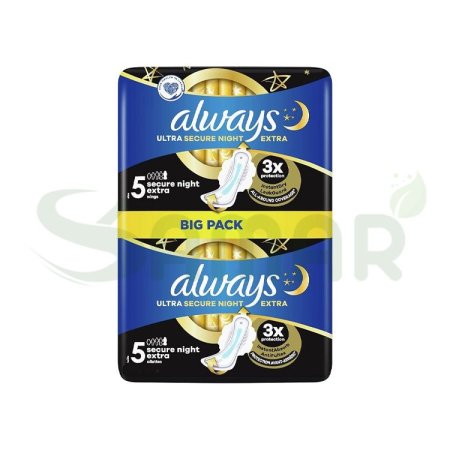 always ultra secure night extra no5 12pcs