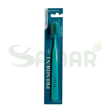 PRESIDENT ORTHODONTIC TOOTHBRUSH