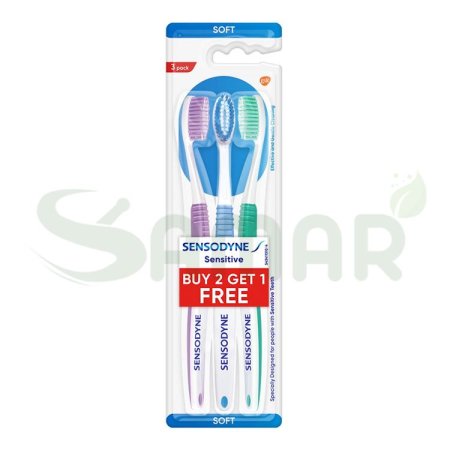 SENSODYNE TOOTHBRUSH 3PCS