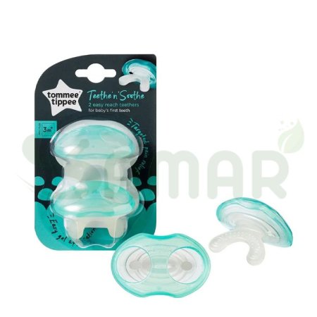 tommee tippee عضاضة سيليكون مزدوجة