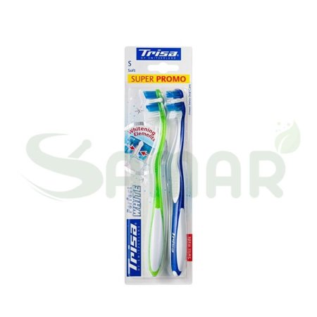 TRISA TOOTHBRUSH PERFECT WHITE SOFT TWIM PACK