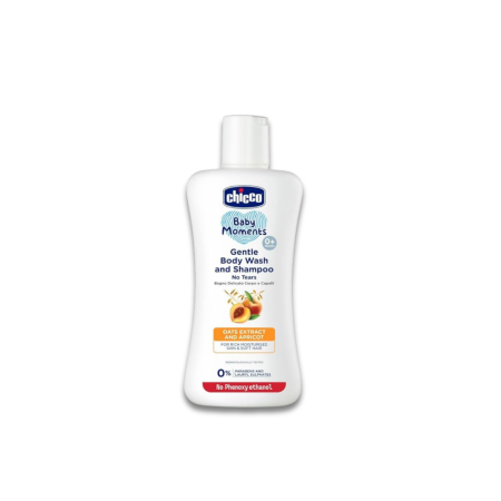 CHICCO BABY MOMENTS PROTECTION BODY WASH 200ML