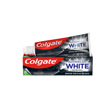 معجون اسنان colgate advanced white charcoal 100ml