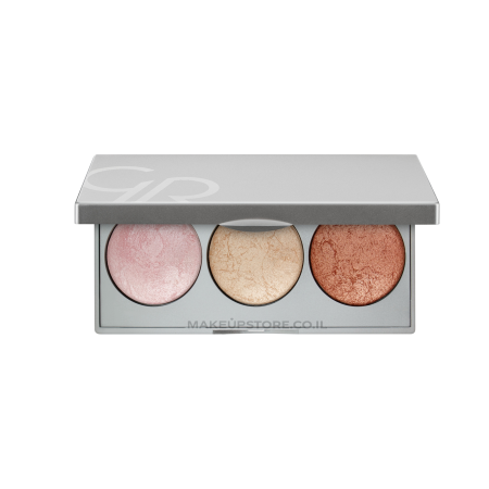 GOLDEN ROSE STROBING HIGHLIGHTER PALETTE 3*2.8G