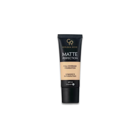 GOLDEN ROSE MATTE PERFECTION FULL COVERAGE FOUNDATION SPF15 35ML
