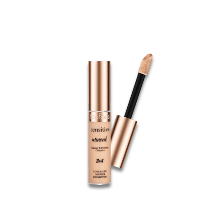 TOPFACE SENSITIVE MINERAL 3IN1 CONCEALER CONTOUR FOUNDATION 12ML PT471
