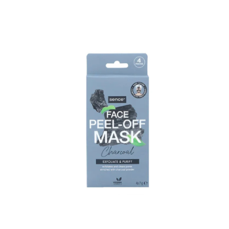 SENCE CHARCOAL FACE PEEL OFF MASK 4PCS