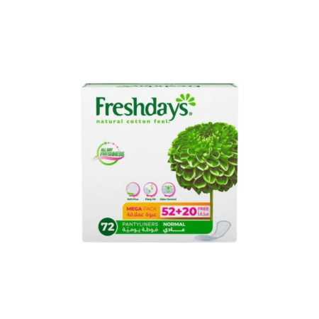 فوط نسائية يومية freshdays 72pcs