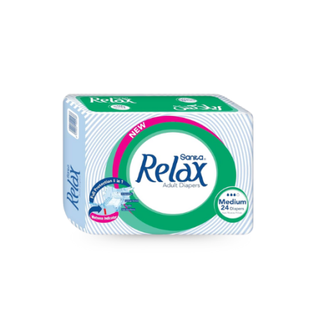 SANITA RELAX ADULT DIAPERS MEDIUM 12PCS
