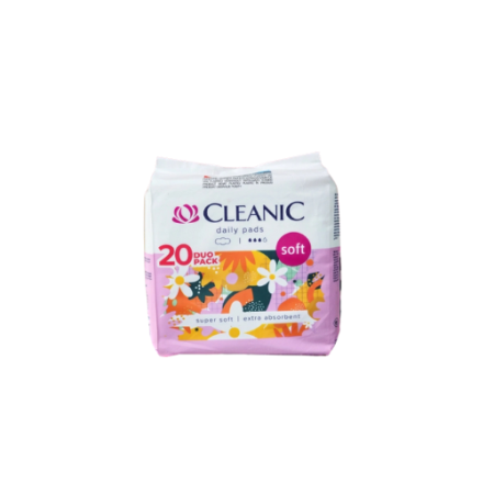 فوط نسائية يومي CLEANIC SOFT 20PCS