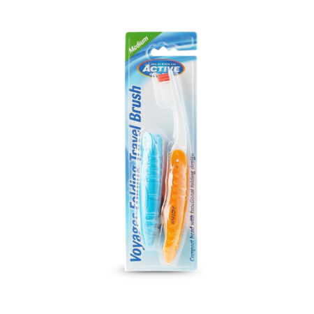 BEAUTY FORMULAS ACTIVE VOYAGER TRAVEL TOOTHBRUSH 2PCS