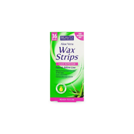 BEAUTY FORMULAS WAX STRIPS FACE & BIKINI 36PCS