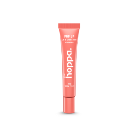 THE HOPPA POP UP LIP & CHEEK TINT HYDRATING WARM PEACH 10ML