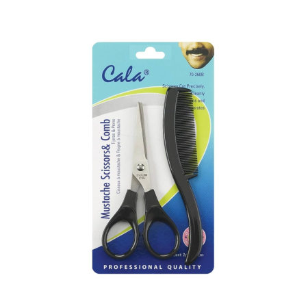 طقم مقص ومشط شوارب CALA 70-261B