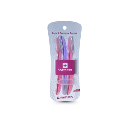طقم شفرات للوجه والحواجب 3 شفرات DAMITAPRO000003