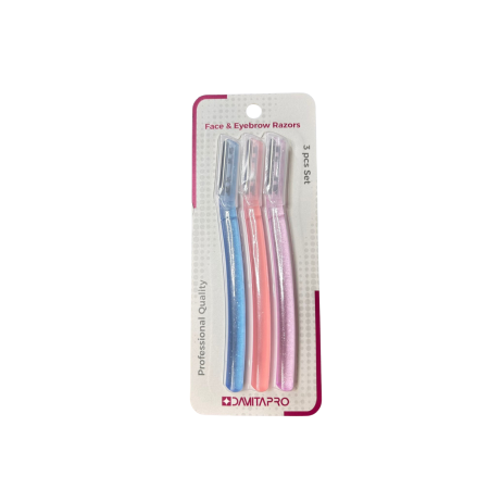 طقم شفرات للوجه والحواجب 3 شفرات DAMITAPRO000002