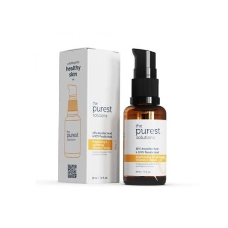 سيروم فيتامين سي لتفتيح وتجديد وترطيب البشره THE PUREST SOLUTIONS ASCORBIC ACID + FERULIC ACID 30ML