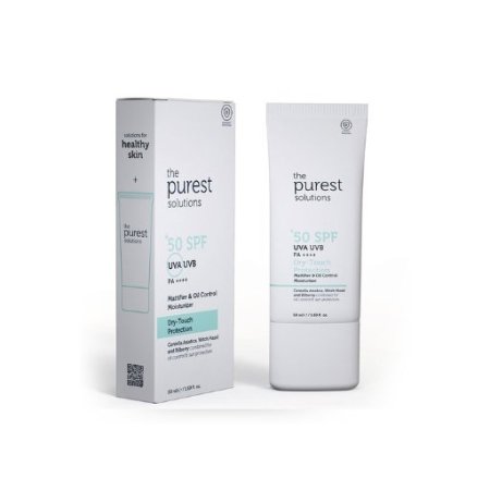 كريم الحماية من الجفاف بدون لمعه وموازنة الزيت THE PUREST SOLUTIONS DRY TOUCH PROTECTION SPF 50+ UVA-UVB PA++++ 50ML