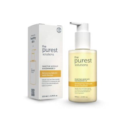 غسول الأحماض المقشر والمنظف THE PUREST SOLUTIONS EXFOLIATING SALICYLIC ACID CLEANSER 200ML
