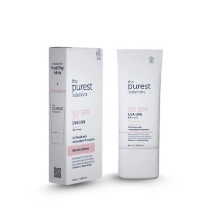 كريم الحماية وعلاج الشوائب ومضاد الأكسده THE PUREST SOLUTIONS BLEMISH DEFENSE SPF 50+ UVA-UVB PA++++ 50 ML